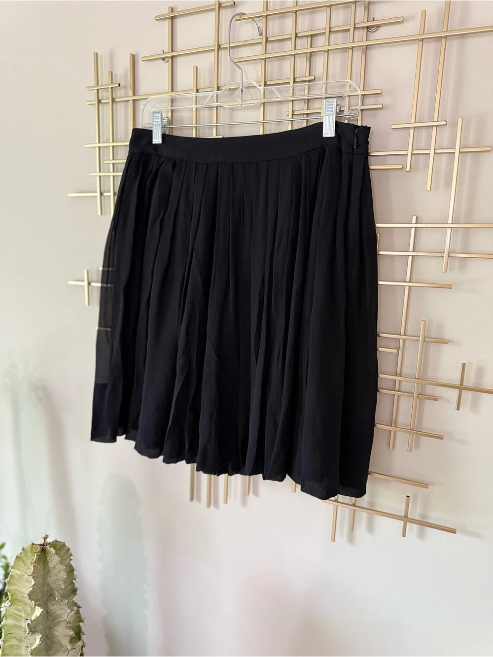 Talbots Black Pleated Women's Skirt 6P